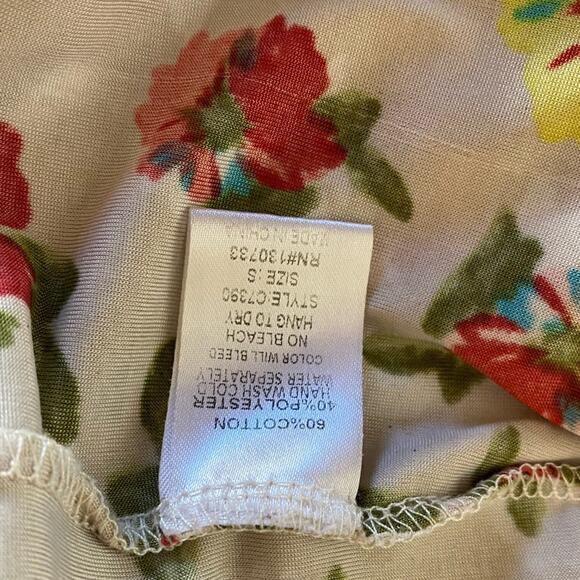 Umgee Soft Floral Off- Shoulder Boho Floral Blouse with Tassel Sleeves - Picture 10 of 10